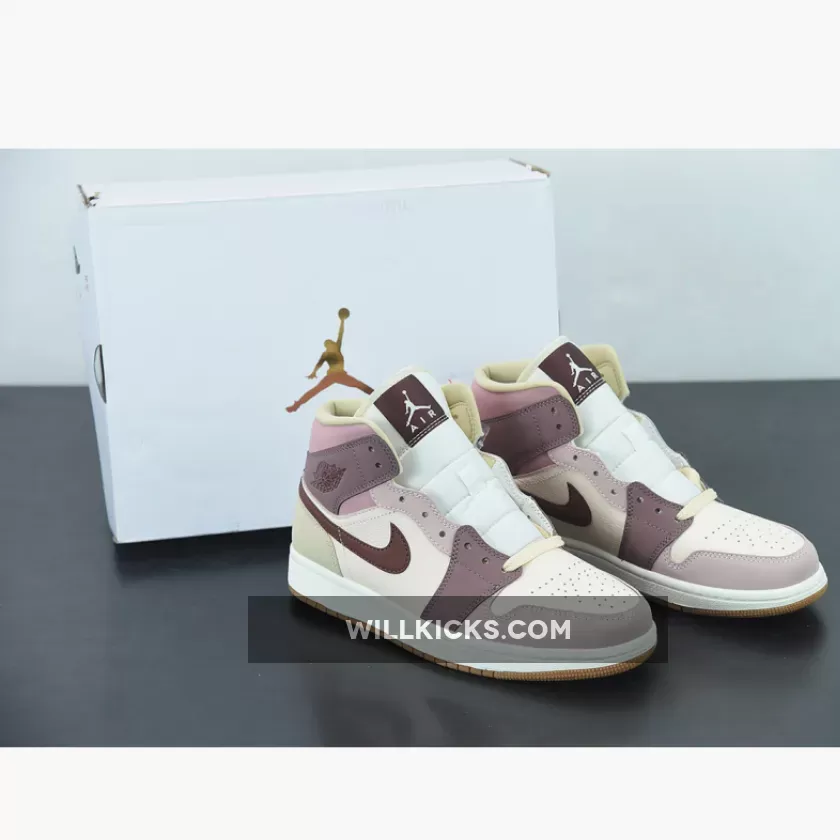 Air Jordan 1 Mid Brown Tan DO7440-821, tan jordan 1 mids