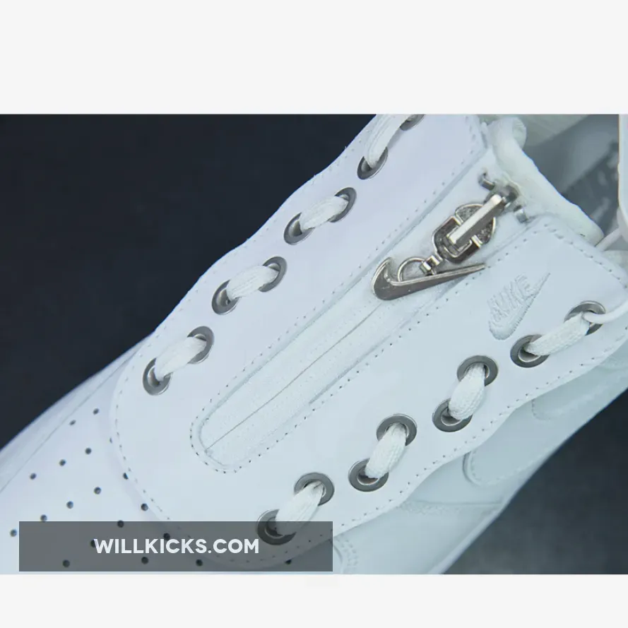 Nike Air Force 1 Low "Shroud" White/Metallic Silver, Nike Silver Sneakers DC8875-100 Nike Air Force 1 Low "Shroud" White/Metallic Silver, Nike Silver Sneakers DC8875-100