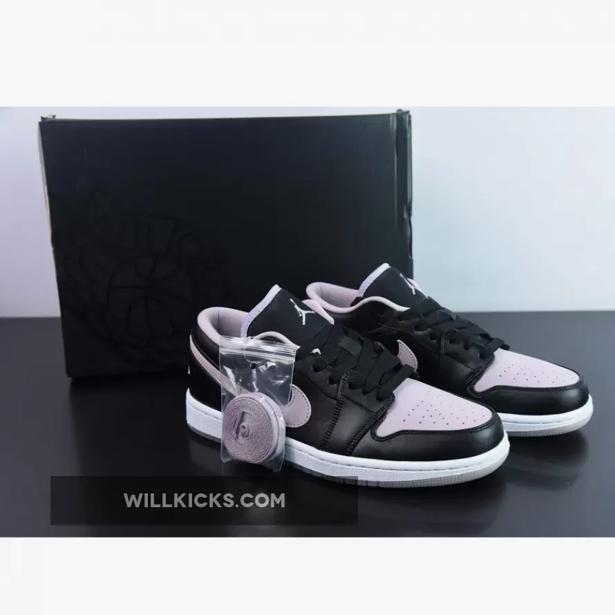 Lilac Jordan 1 Low / Air Jordan 1 Low Black/Iced Lilac-White DV1309-051