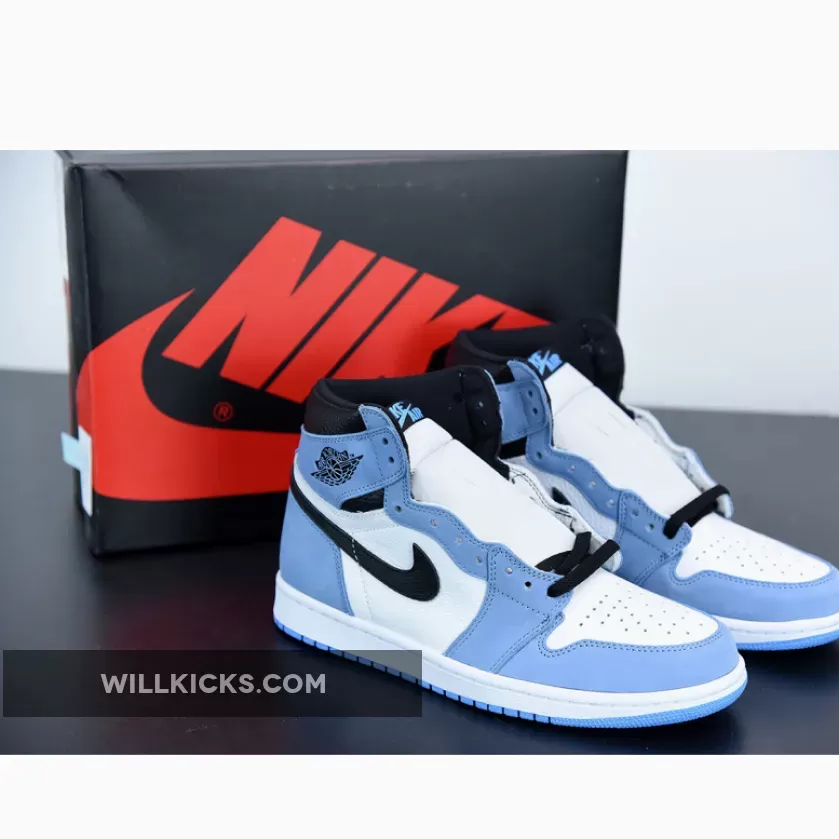 Air Jordan 1 High OG White/University Blue-Black 555088-134 #air jordan 1 university blue release date