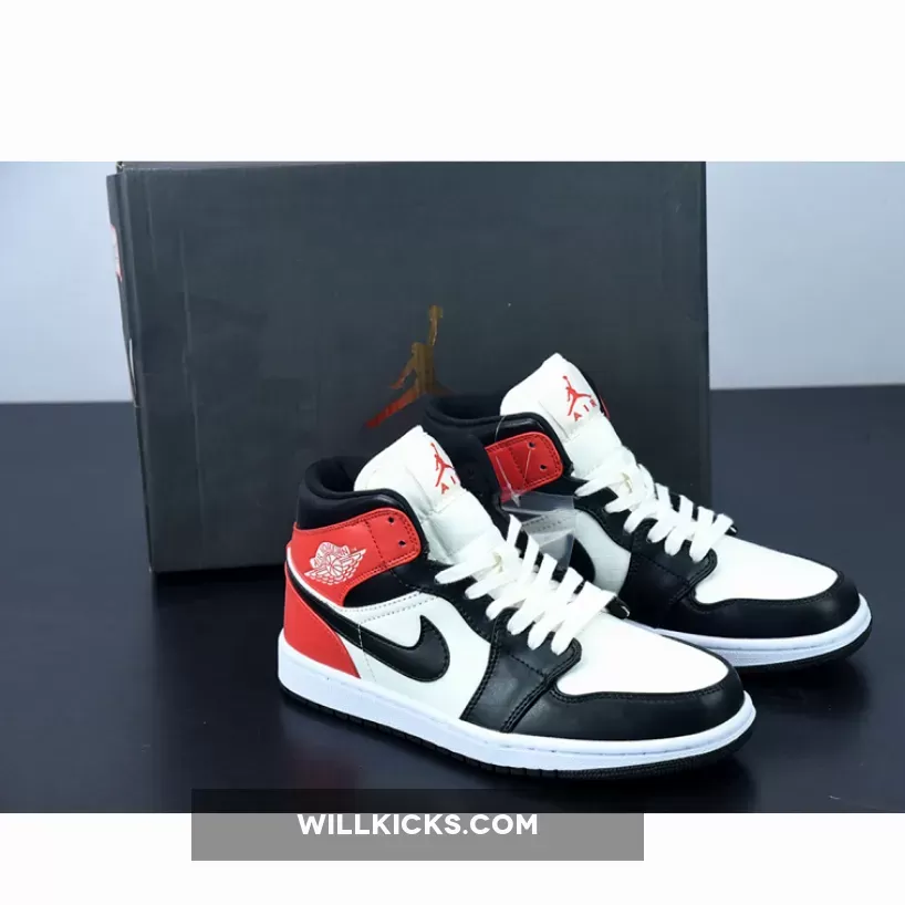 Air Jordan 1 Mid Light Orewood Brown/Newsprint DQ6078-100, jordan 1 mid light orewood brown