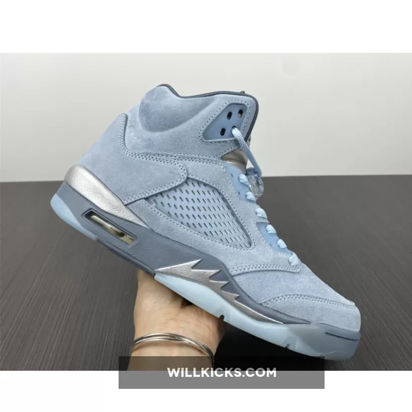 Air Jordan 5 'Bluebird' Photo Blue/Grey-Metallic Silver-White DD9336-400, retro jordan 5 bluebird