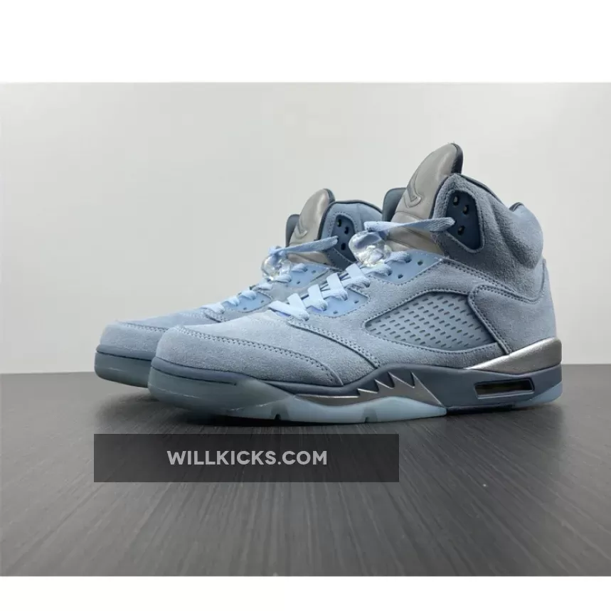 Air Jordan 5 'Bluebird' Photo Blue/Grey-Metallic Silver-White DD9336-400, retro jordan 5 bluebird