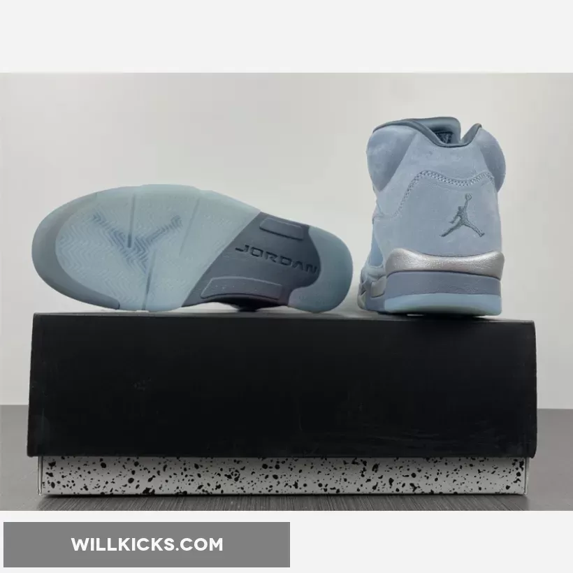 Air Jordan 5 'Bluebird' Photo Blue/Grey-Metallic Silver-White DD9336-400, retro jordan 5 bluebird