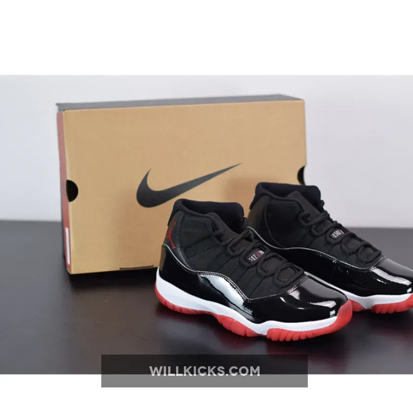 Air Jordan 11 'Bred' Black/True Red-White / bred 11 fit