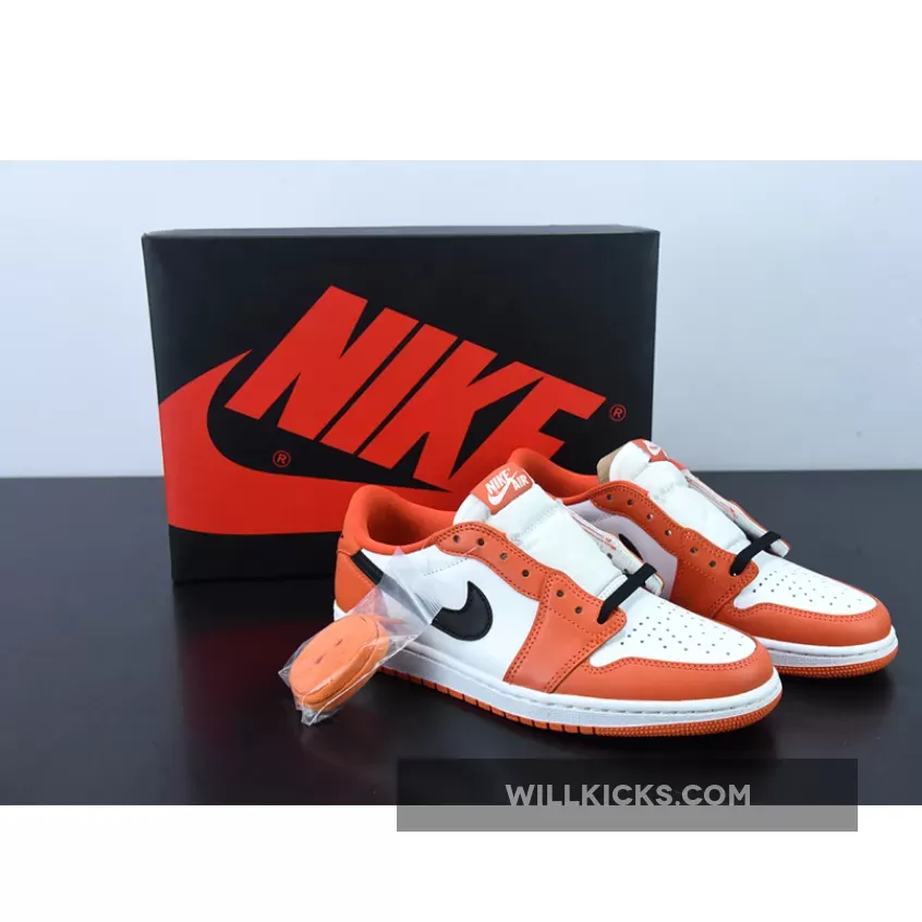 Air Jordan 1 Low OG 'Shattered Backboard' Orange/White-Black - orange shattered backboard