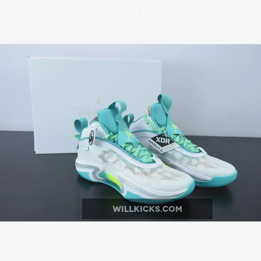 Air Jordan 36 Guo Ailun White/Teal DM0796-107 - 107 36