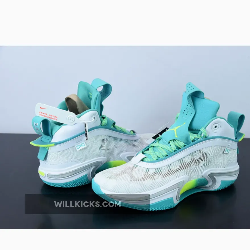 Air Jordan 36 Guo Ailun White/Teal DM0796-107 - 107 36