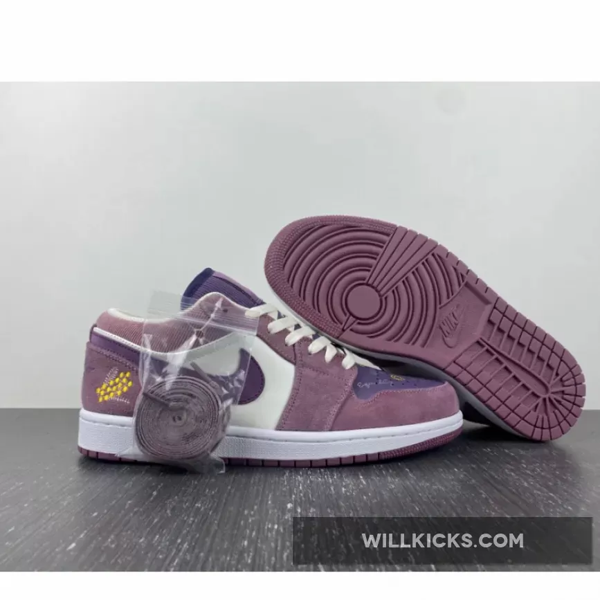 Air Jordan 1 Low 'Unity' Purple Smoke/Sail-Purple DR8057-500 #purple smoke jordan 1