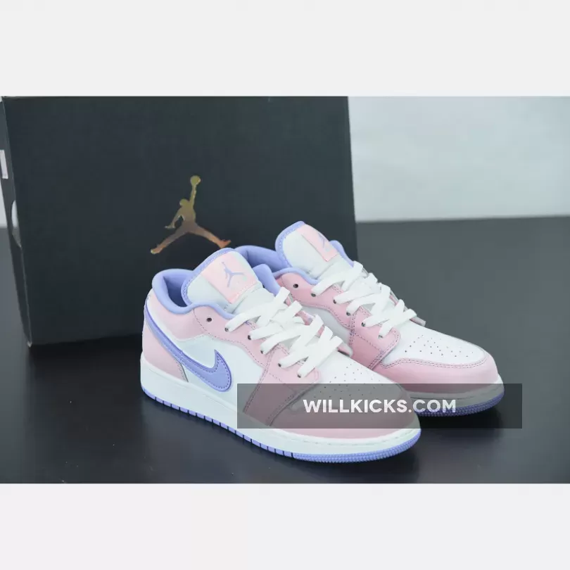 Air Jordan 1 Low GS Arctic Punch/Purple Pulse-White CV9844-600 #mb.01 purple punch