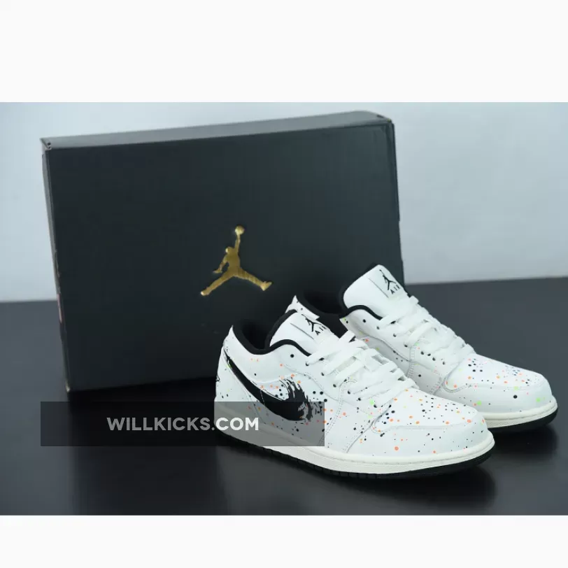Air Jordan 1 Low 'Paint Splatter' DM3528-100 / jordan 1 with paint splatter