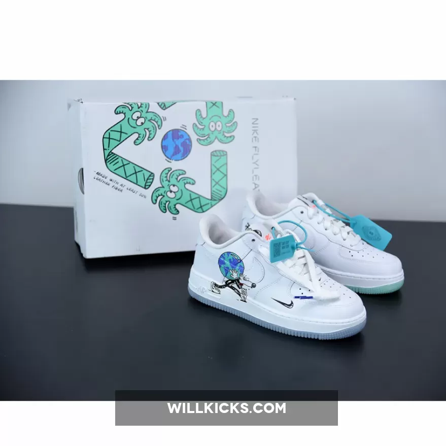Nike Air Force 1 Low "Earth Day" White