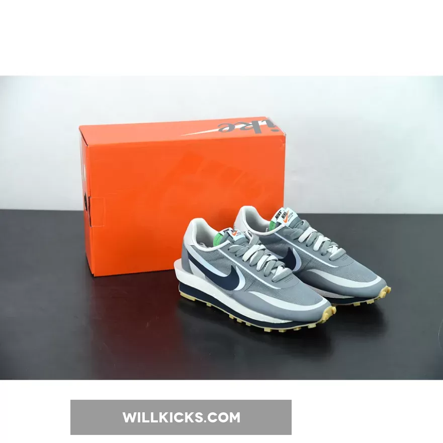 sacai x Clot x Nike LDWaffle "Kiss Of Death 2" Obsidian Grey / Kisses DH3114-001