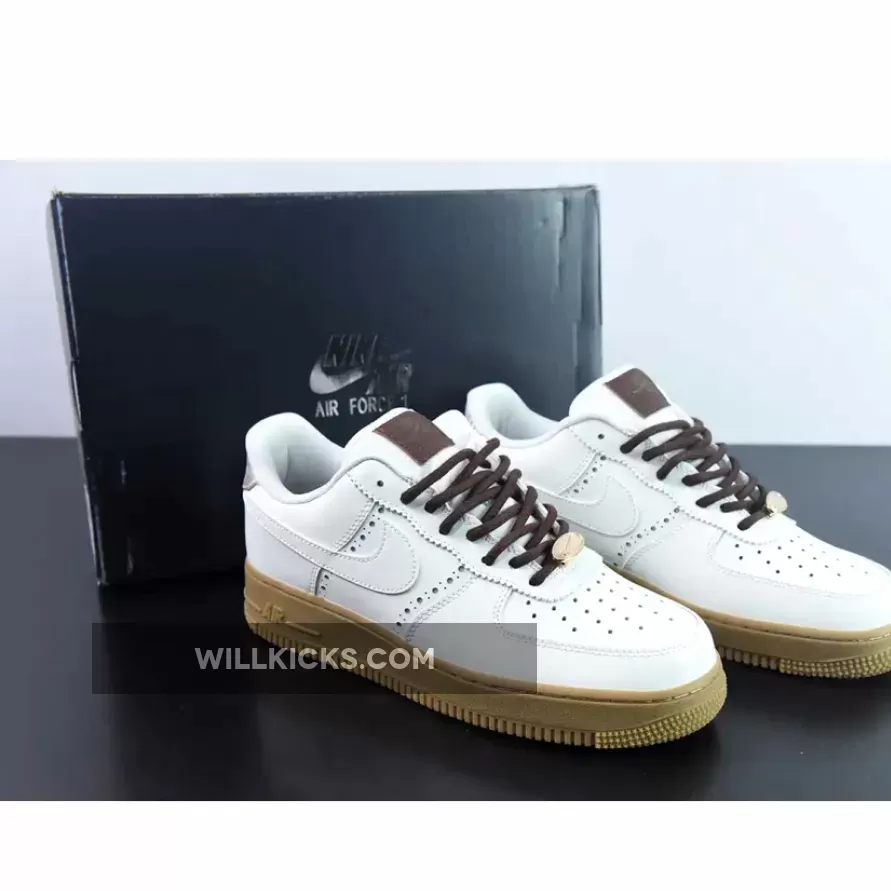 Nike Air Force 1 Low 'Brogue' Sail/Brown FV3700-112 Restock