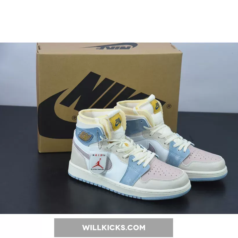 Air Jordan 1 Zoom CMFT Pink Oxford/Plum Fog-White DQ5092-651 - air jordan 1 high zoom cmft pink oxford
