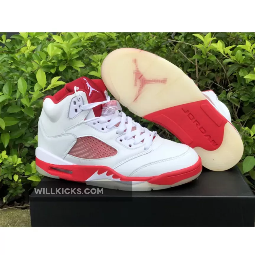 Air Jordan 5 White/Pink Foam-Gym Red 440892-106 #pink and white 5's
