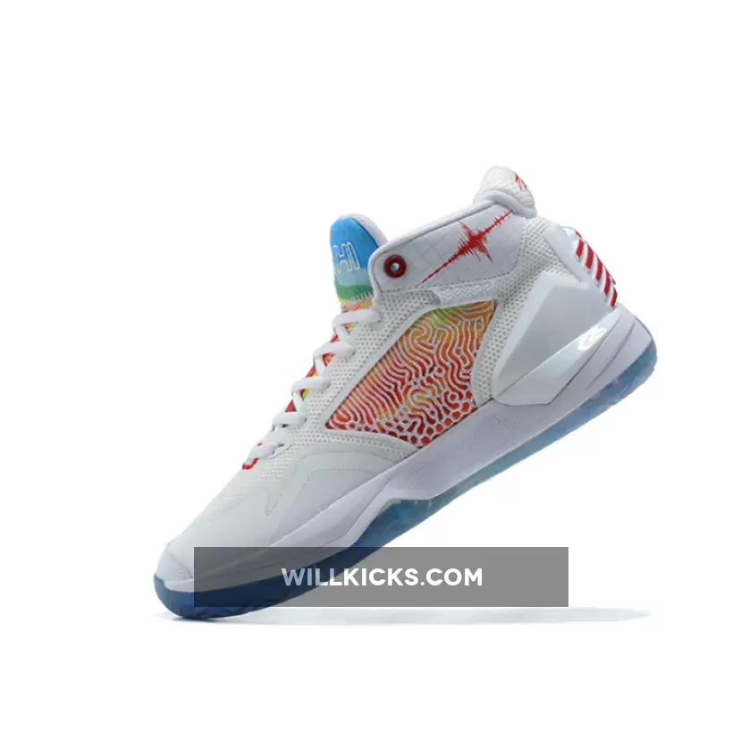 New Balance KAWHI 'Seismic Moment' White/Team Red/Ice Blue, new balance kawhi seismic