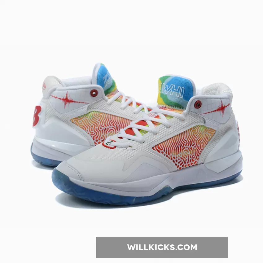 New Balance KAWHI 'Seismic Moment' White/Team Red/Ice Blue, new balance kawhi seismic