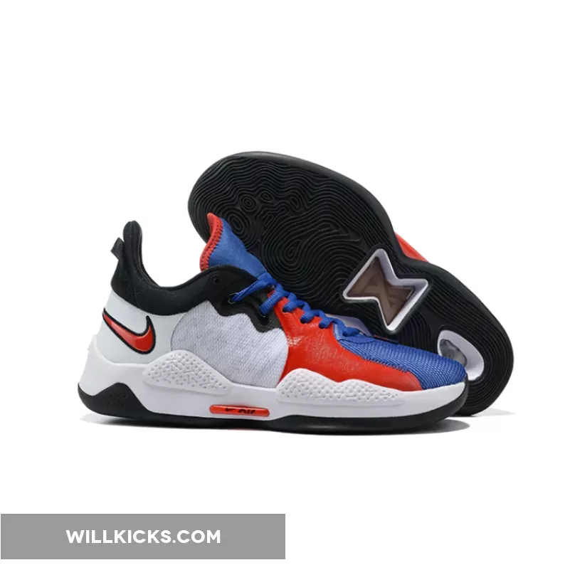 Nike PG 5 "Clippers" White/Crimson Tint-Black-Laser Crimson CW3143-101