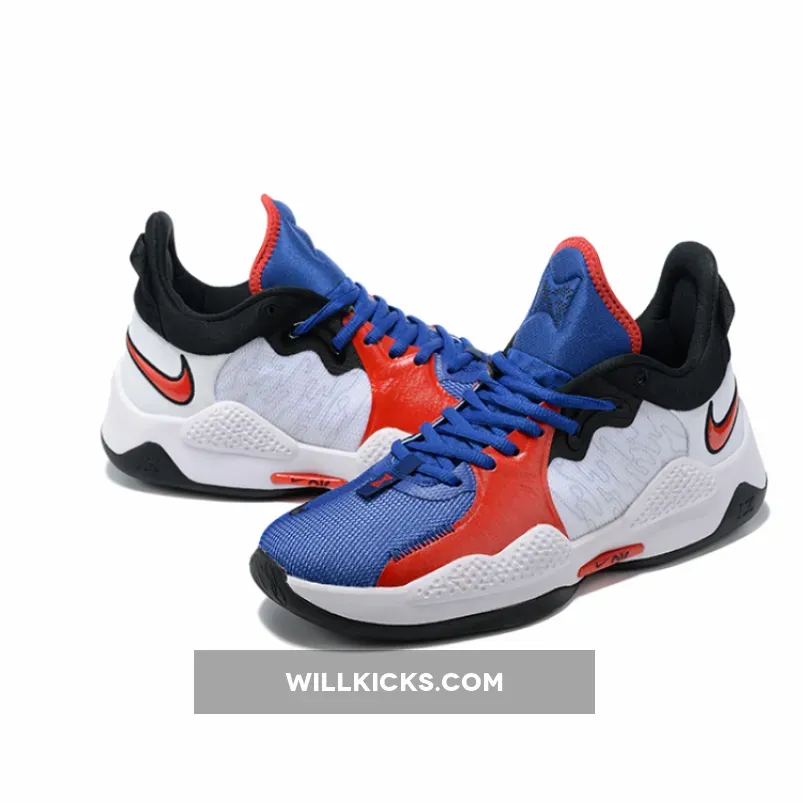 Nike PG 5 Clippers White/Crimson Tint-Black-Laser Crimson CW3143-101