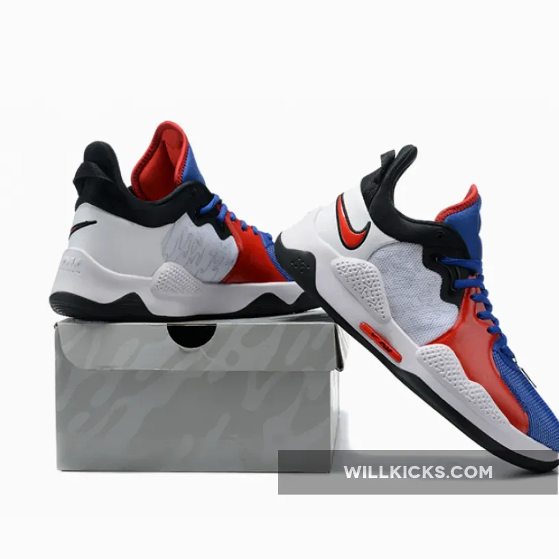 Nike PG 5 Clippers White/Crimson Tint-Black-Laser Crimson CW3143-101