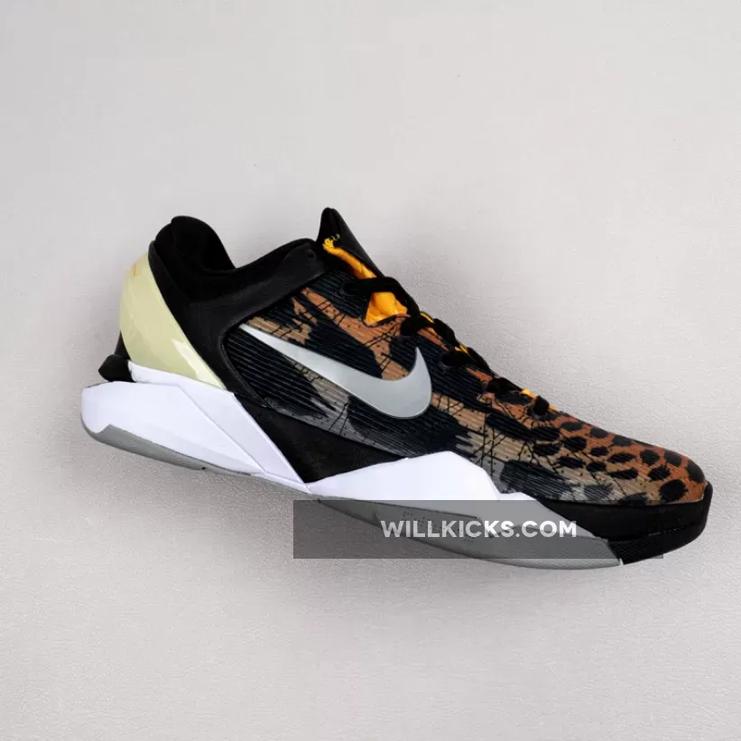 Nike Kobe 7 System 'Cheetah' Circuit Orange/Medium Grey-Black-Sail / cheetah kobe