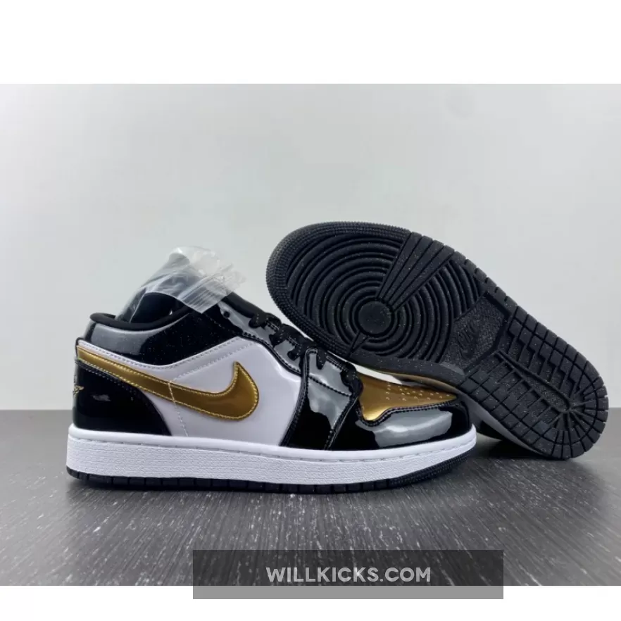 Air Jordan 1 Low 'Copper Toe' Black Gold White DR6970-071 Online