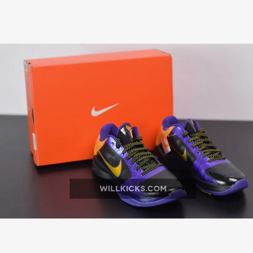 Nike Zoom Zoom Kobe 5 X ‘Lakers Away’ Black/De Purple | PURPLE KOBE 5 386430-071
