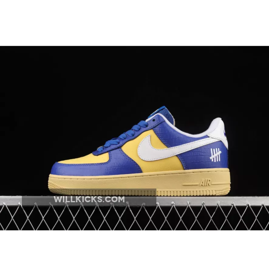 Undefeated x Nike Air Force 1 Low "5 On It" Blue/Yellow | AF1 VS DUNK