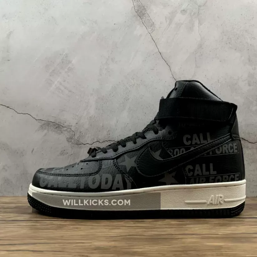 Nike Air Force 1 High 'Hotline' Black/Sail-Vast Grey CU1414-001 Discount