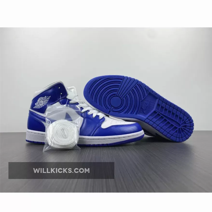 Air Jordan 1 Mid 'Kentucky Blue' BQ6472-104 - kentucky blue jordans