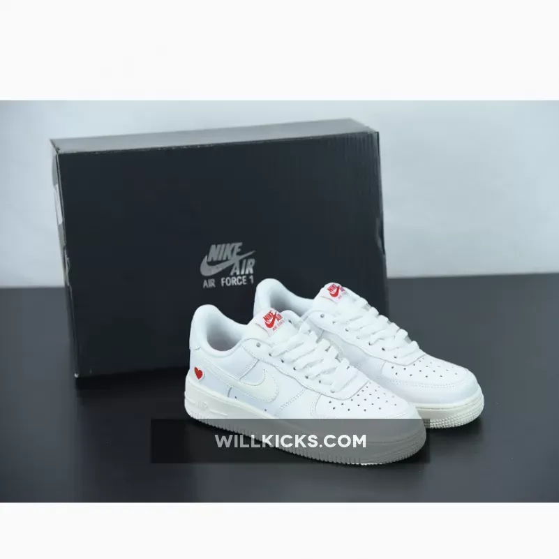 Nike Air Force 1 Low 'Valentine's Day 2021' White/Sail-University Red DD7117-100 Discount