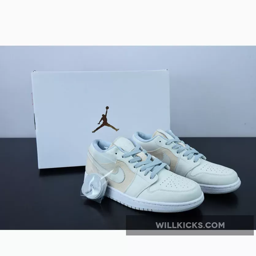 Air Jordan 1 Low Canvas Grey Cream DQ4151-500 / cream jordan 1 low