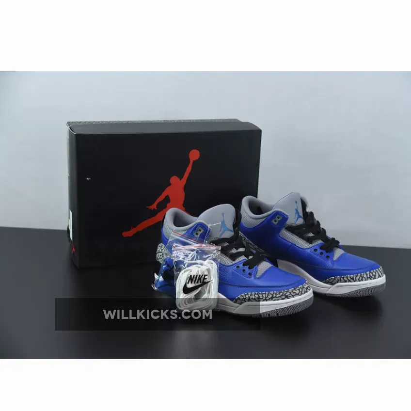 Air Jordan 3 "Blue Cement" Varsity Royal/Cement Grey CT8532-400