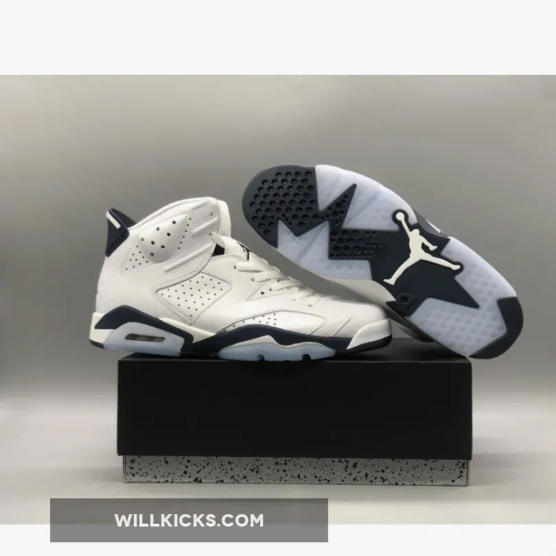 Air Jordan 6 White/Midnight Navy CT8529-141 / jordan 6's 2022