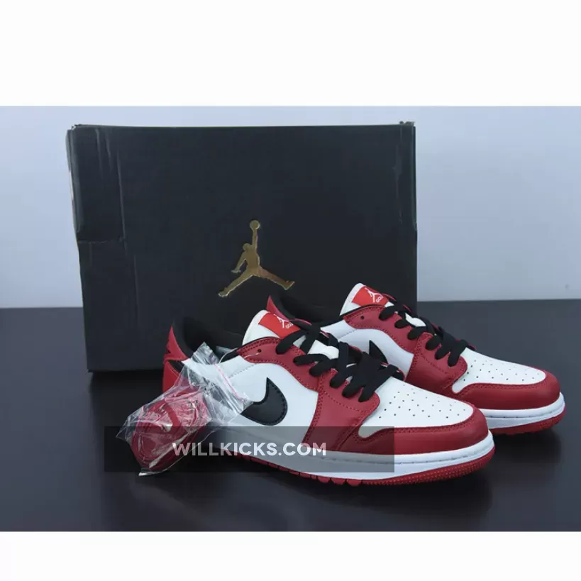 Air Jordan 1 Low Golf 'Chicago' Varsity Red/Black-White DD9315-600 - nike jordan legacy 312 low chicago