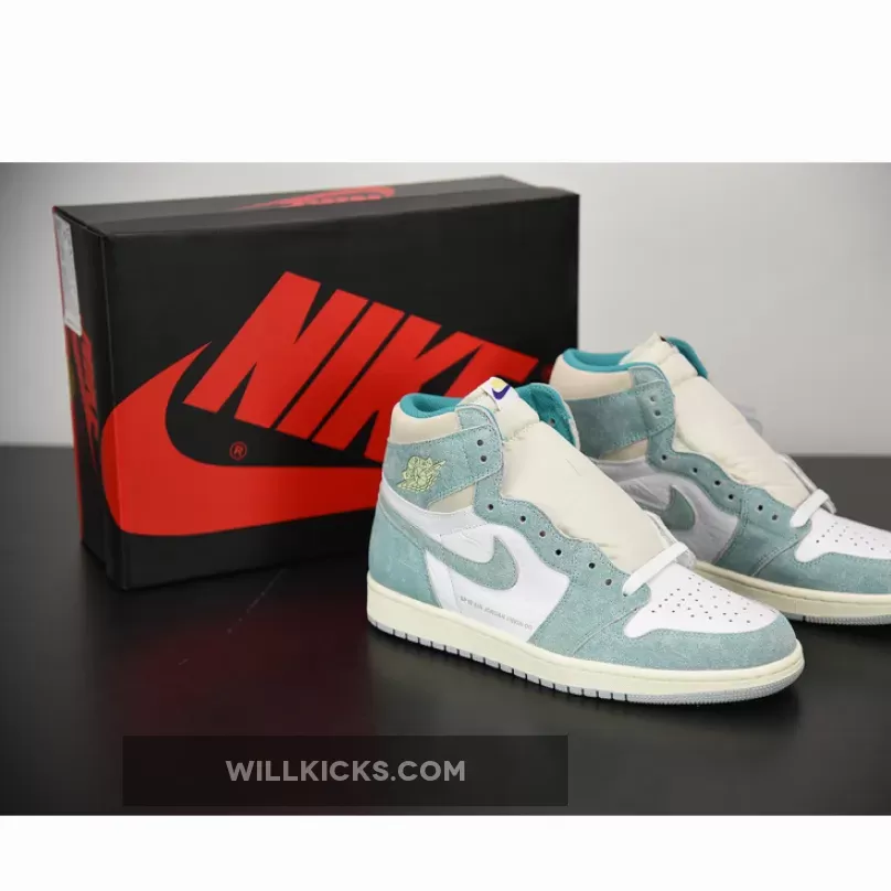 Air Jordan 1 Retro High OG Turbo Green/White-Light Smoke Grey-Sail / white turbo green