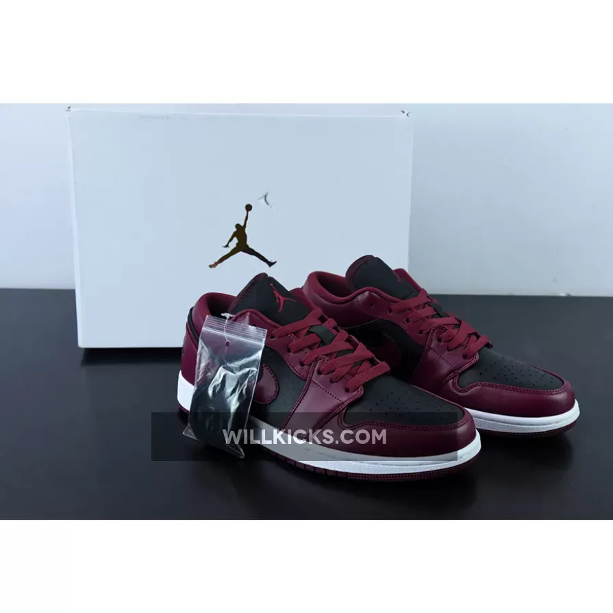 Air Jordan 1 Low Maroon Black DC0774-006, air jordan 1 maroon