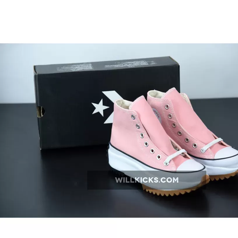 Converse Run Star Hike Platform High Top Pink Quartz Converse Run Star Hike Pink Quartz White