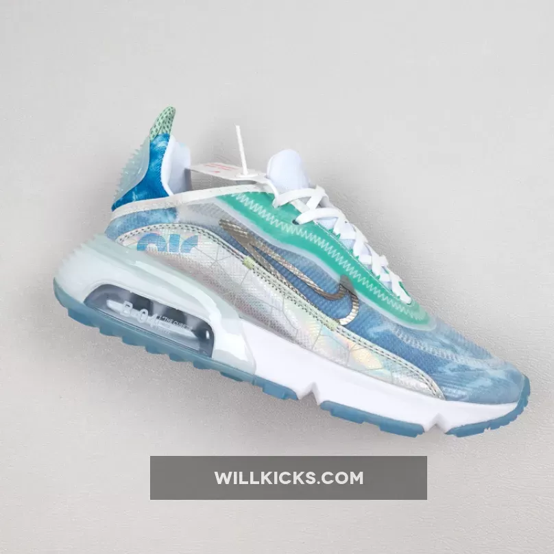 Nike Air Max 2090 White/White-Glacial Blue-Metallic Silver CZ8694-101 Restock