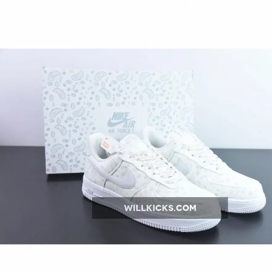 Custom Nike Air Force 1 Low White Paisley 1681275510 New Releases