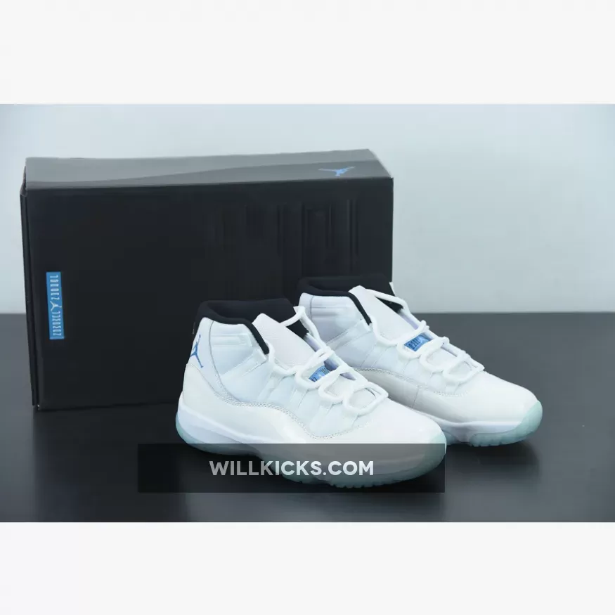 Air Jordan 11 Retro 'Columbia Blue' White/Legend Blue 378037-117 #retro 11 blue and white