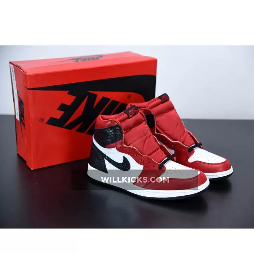 Air Jordan 1 High OG 'Satin Snake' Gym Red/White-Black CD0461-601 Restock