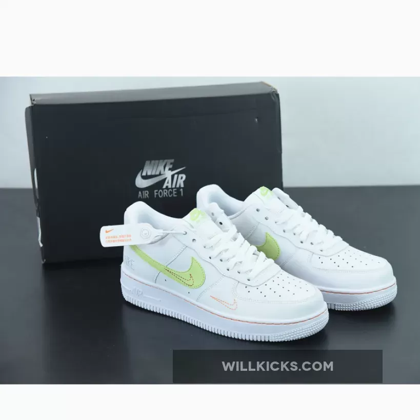 Nike Air Force 1 LV8 GS Multi Swoosh White Bright Crimson - Crimson Tint Air Force 1 DN8000-100