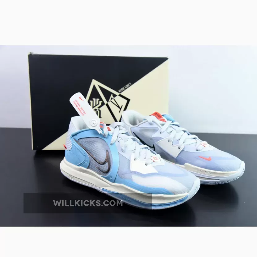 Nike Kyrie Low 5 Football Grey/Black/Blue Chill/Sail DJ6012-003 - nike kyrie low 5
