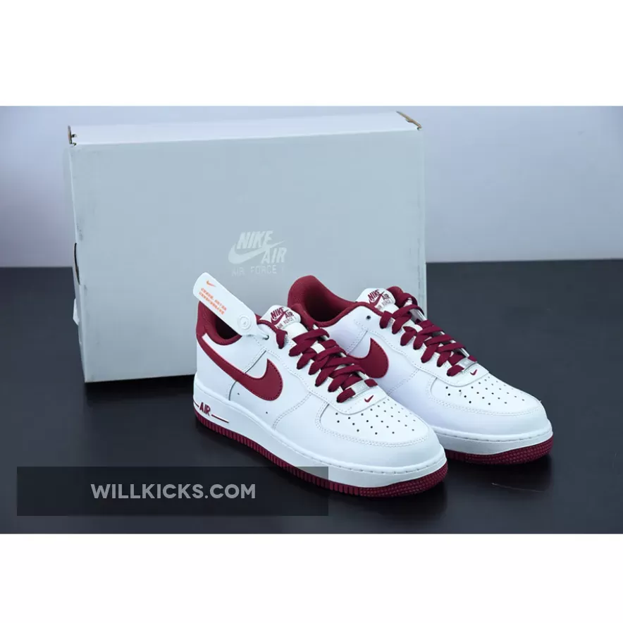 Nike Air Force 1 Low White/Light Bordeaux DH7561-101 / air force 1 white bordeaux