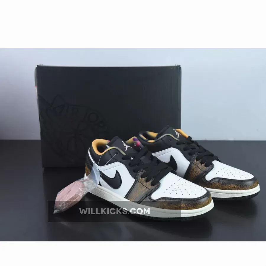 Air Jordan 1 Low 'Wear Away' Black/White Onyx-White DQ8422-001 / jordan 1 white onyx