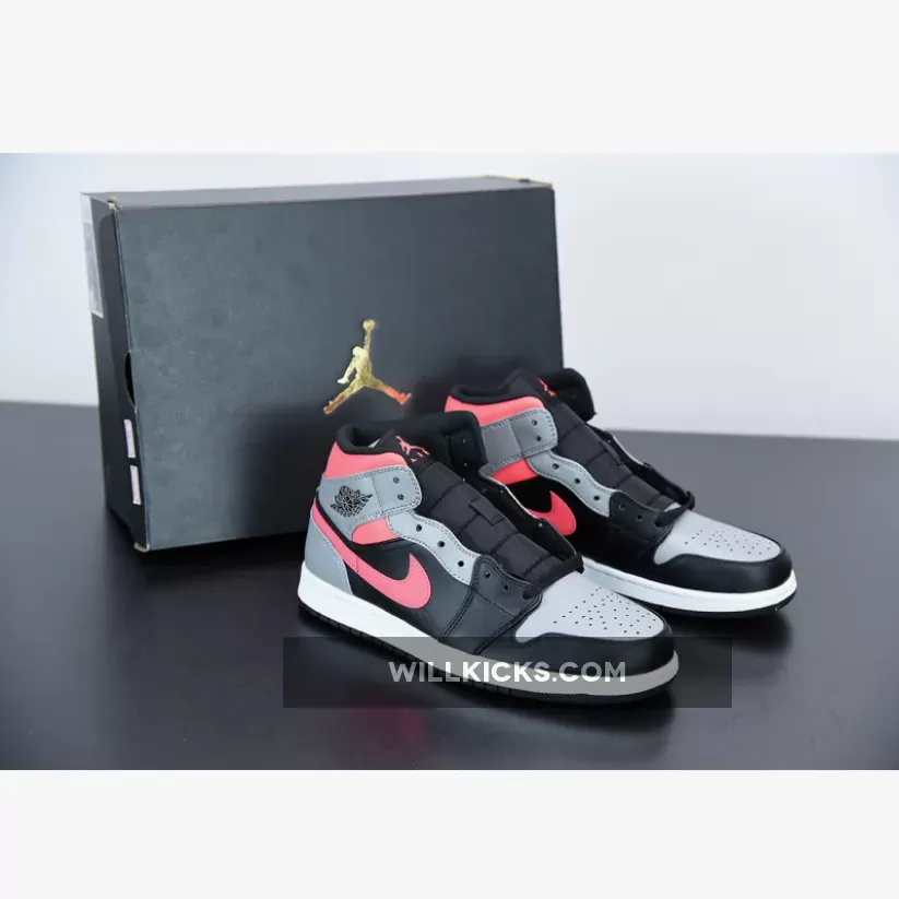 Air Jordan 1 Mid 'Pink Shadow' 554724-059 / jordan 1 pink mid