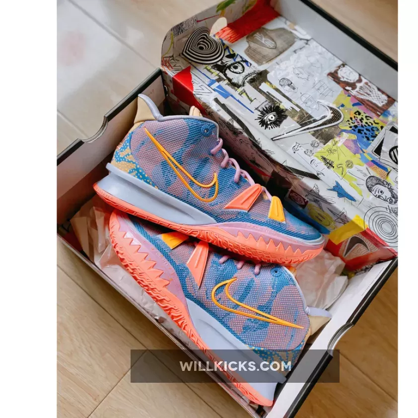 Nike Kyrie 7 "Expressions" Blue Orange Pink Yellow / 7 Expressions DC0589-003