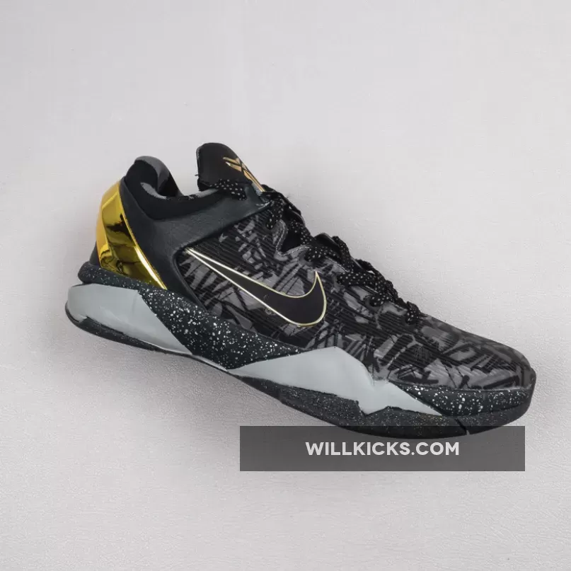 Nike Kobe 7 System Prelude 'London' Cool Grey/Metallic Gold-Black - Kobe 7 Prelude